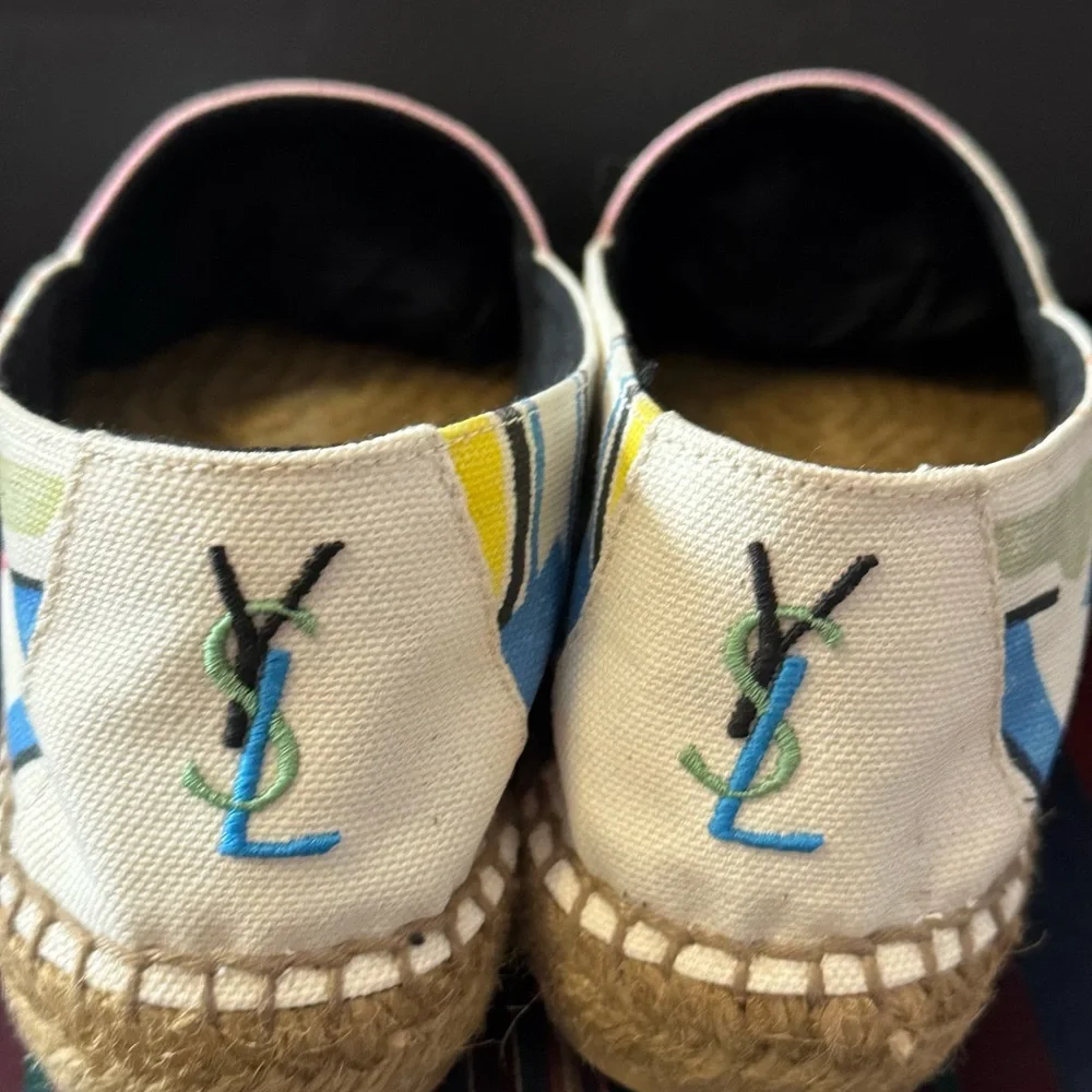 Yves Saint Laurent Perseo Canvas Espadrilles European Sz 41, US 10.5 or 10. New - Picture 9 of 16